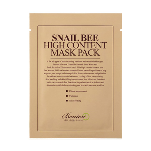 Bolehshop - Benton Snail Bee High Content Mask Pack Packaging